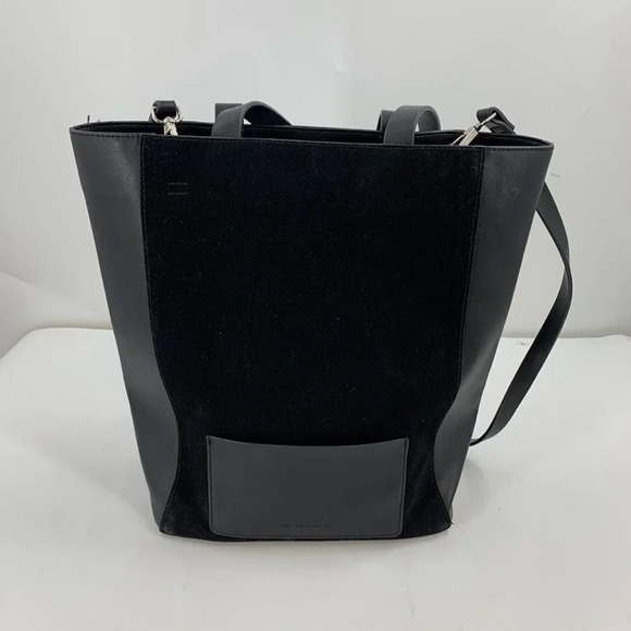 French Connection Adjustable Strap Medium Size Leather Tote - Picture 1 of 16